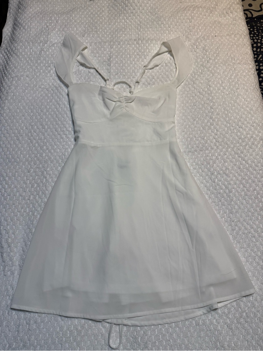 Peppermayo White Fit-and-Flare Dress